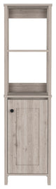 DEPOT E-SHOP New Haven Linen Cabinet, Light Gray