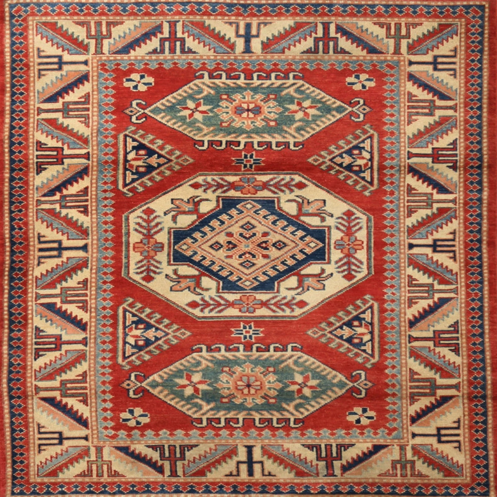 Ahgly Company Indoor Square Traditional Area Rugs, 5' Square