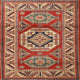 Ahgly Company Indoor Square Traditional Area Rugs, 5' Square