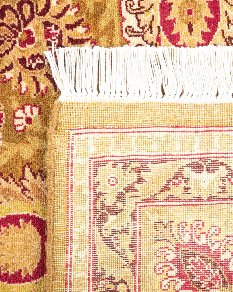 Mogul, One-of-a-Kind Hand-Knotted Area Rug Yellow, 4'3"x6'4"