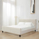 Safavieh Couture Finney Upholstered Bed, Creme, Queen