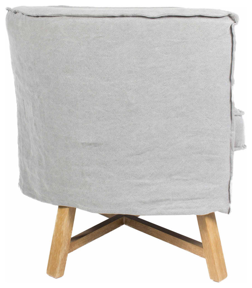 Discontinued Grand Club Chair Light Grey - Grey