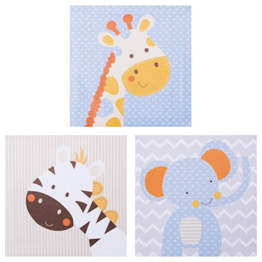 Trend Lab "Jungle Fun Canvas" Wall Art 3-Pack, 100995