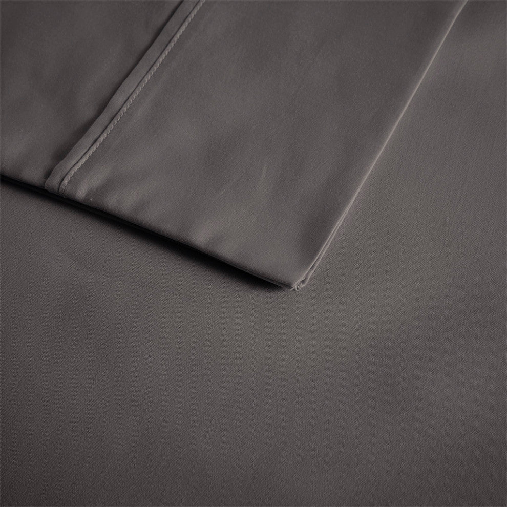 Beautyrest 600 Thread Count Cooling 4-Piece Sheet Set, Grey, King