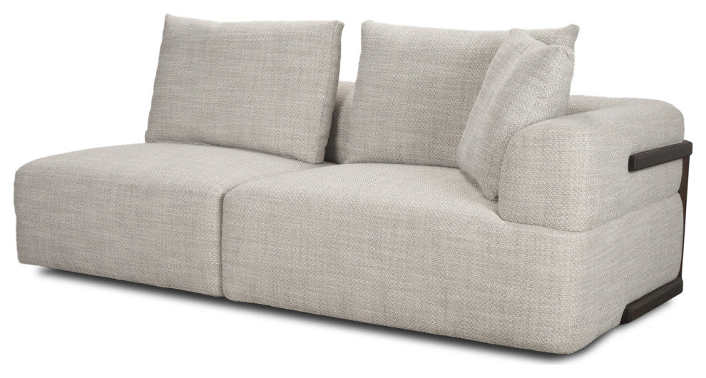Warner Gray 3-Piece Sofa Set With Corner-Piece
