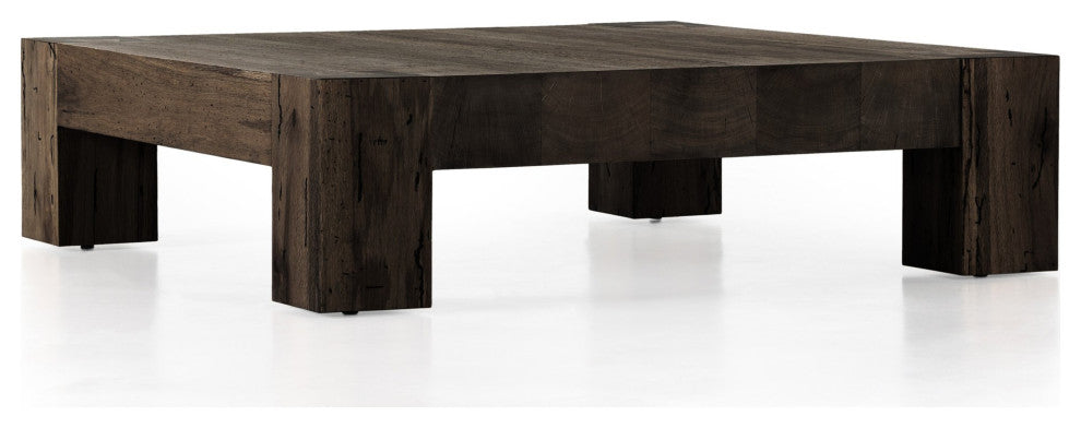 Abaso Coffee Table Ebony Rustic Wormwood Oak