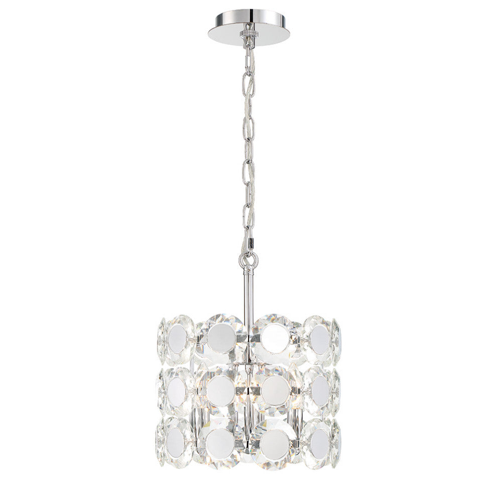Perrene 3-Light Chandelier, Chrome