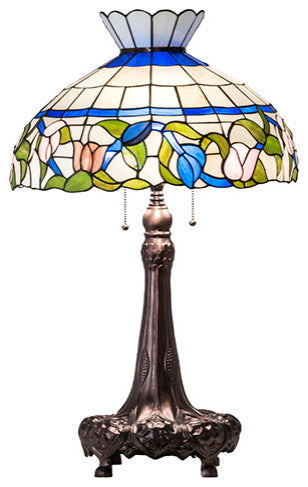 Meyda Lighting 230475 33" High Rose Vine Table Lamp