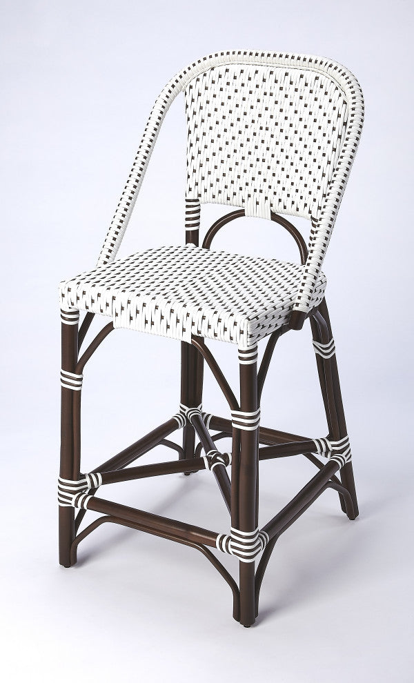 Solstice Rattan Counter Stool, Chocolate