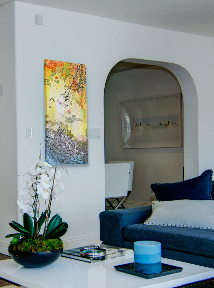 "Mechanique" Painting Print on Canvas by Tracy Silva Barbosa