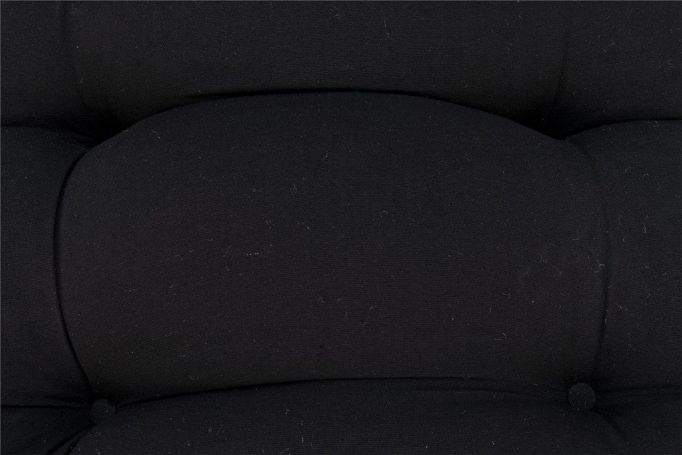 Charcoal Black Hanzo Chair, Steel Legs