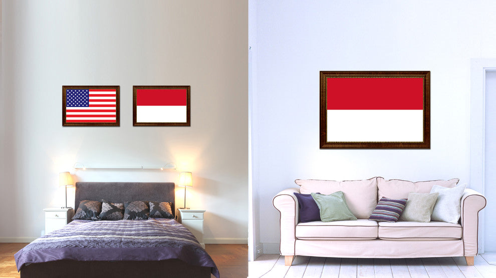Indonesia Country Flag Canvas Print, 21"x30"