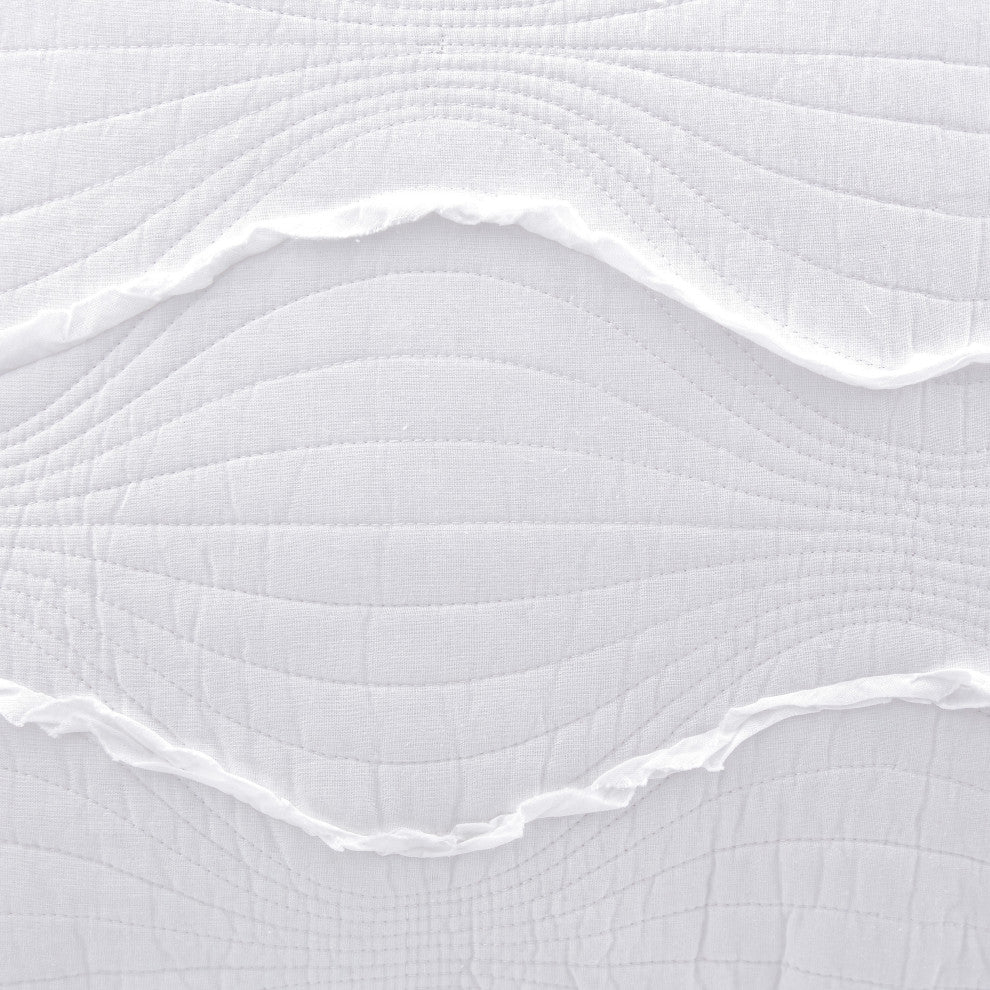 Janelle 26" Square Euro Sham, White