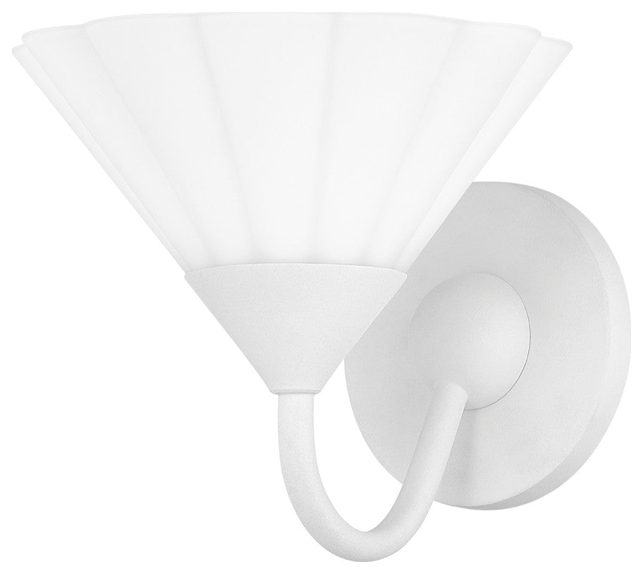1 Light Wall Sconce, White