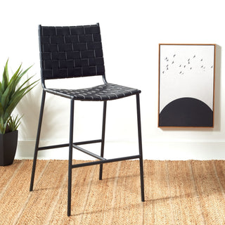 Safavieh Olenna Woven Counter Stool, Black