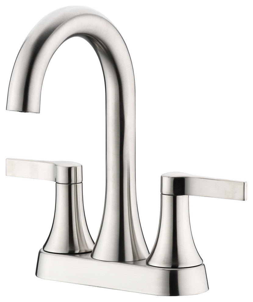 Luxier MSC11-T Single-Handle Bathroom Faucet With Drain, Brushed Nickel