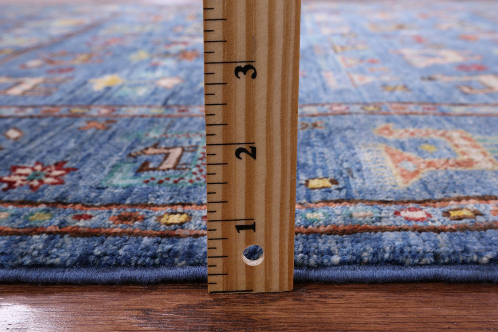 3' 6" X 4' 11" Persian Gabbeh Tribal Handmade Rug Q10823