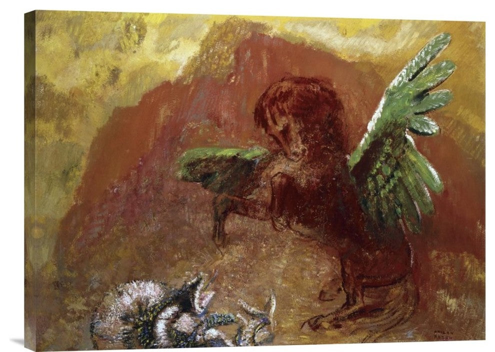 "Pegasus and Hydra" Artwork, 30" x 22"