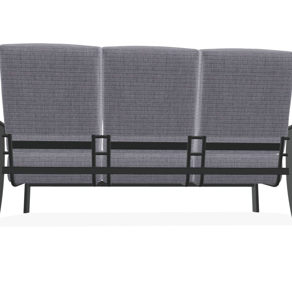 St. Catherine Deep Seat 3-Seat Outdoor Sofa, Proven Ash/Graphite