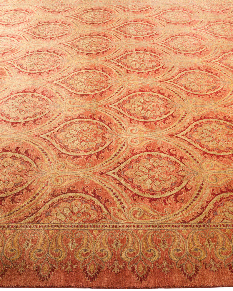 Rylie, One-of-a-Kind Hand-Knotted Area Rug Pink, 8'1"x9'10"