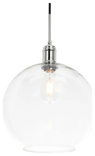 Elegant Lighting LD6207 Emett 1 Light 13"W Pendant - Chrome