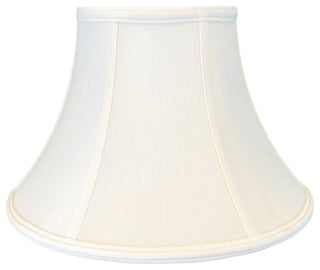 Royal Designs Shallow Bell Basic Lamp Shade, White, 9x18x12
