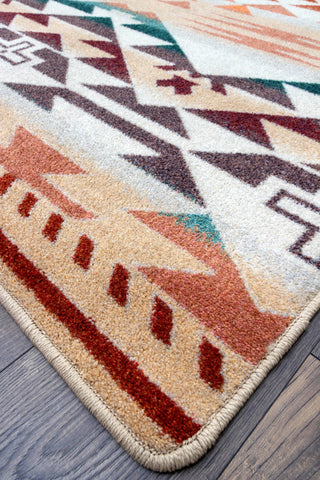 Rustic Cross Oka, Beige, 4'x5'