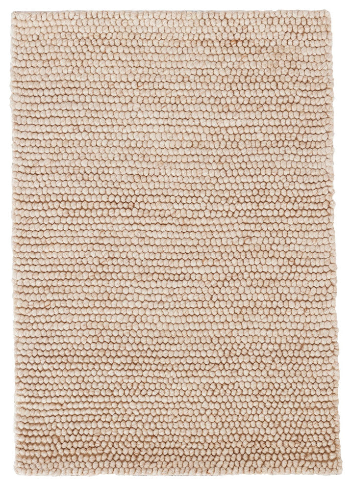 Dash & Albert Niels Latte Handwoven Wool/Viscose Rug, Natural, 6' x 9'