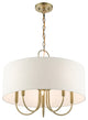 Antique Brass Transitional, Pendant Chandelier