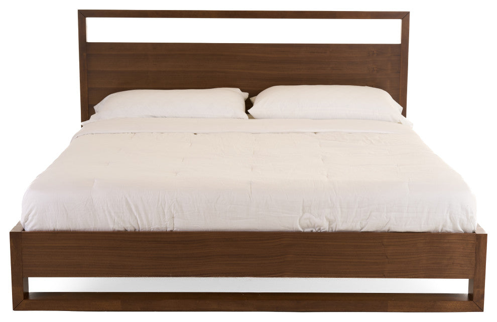 Nova Domus Berlin Modern Walnut Bed, Queen