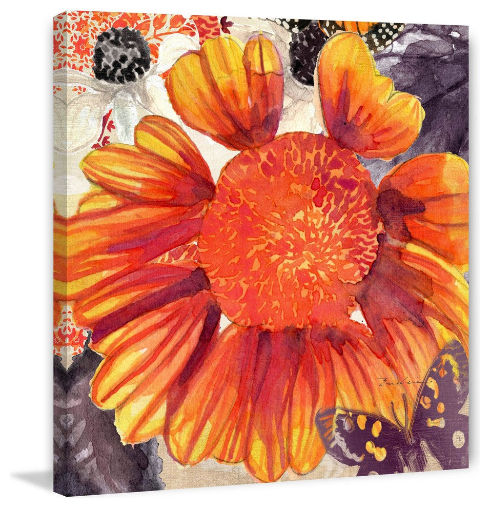 "Blanket Flower" Painting Print on Wrapped Canvas