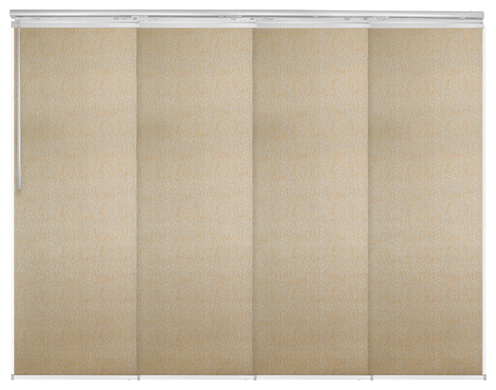 Raisa 4-Panel Track Extendable Vertical Blinds 48-88"W
