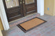 Rubber and Coir Molded Large Double Door Mat, Copper Finish, 30"X48"