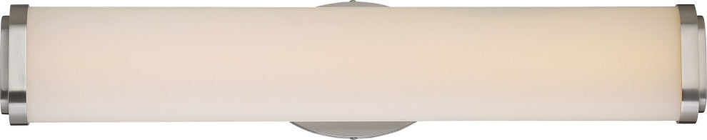 Nuvo Pace LED Double Wall Sconce Light Fixture, Brushed Nickel