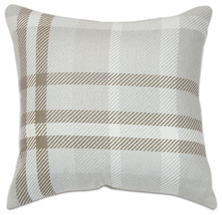 18"x18" Pacifica Accent Throw Pillow by Astella, Tartan Hemp