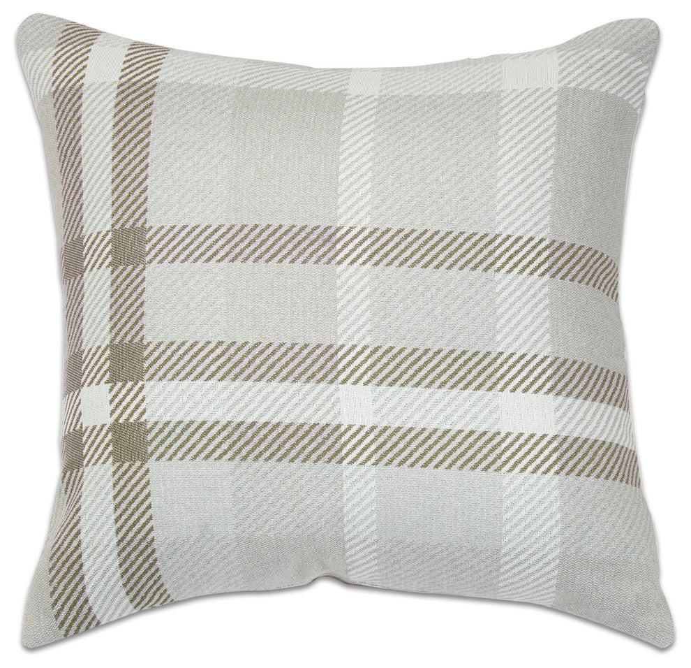 18"x18" Pacifica Accent Throw Pillow by Astella, Tartan Hemp