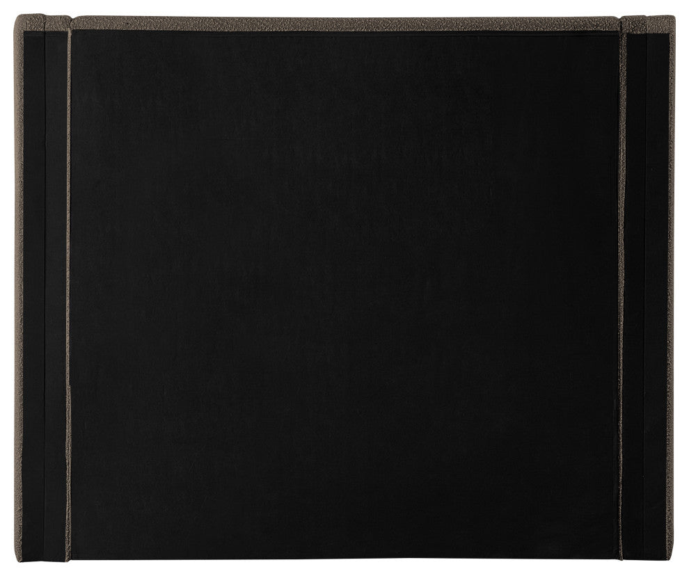 Halton Boucle Fabric Bed, Brown, Queen