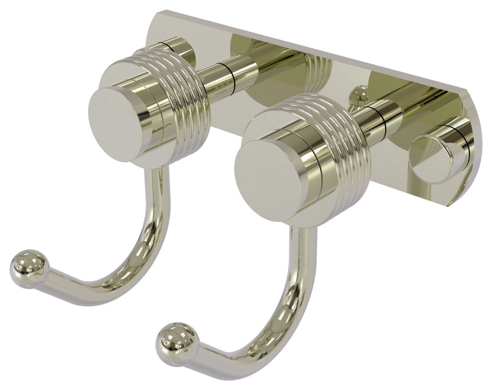 Mercury 2 Position Multi Hook with Groovy Accent, Polished Nickel