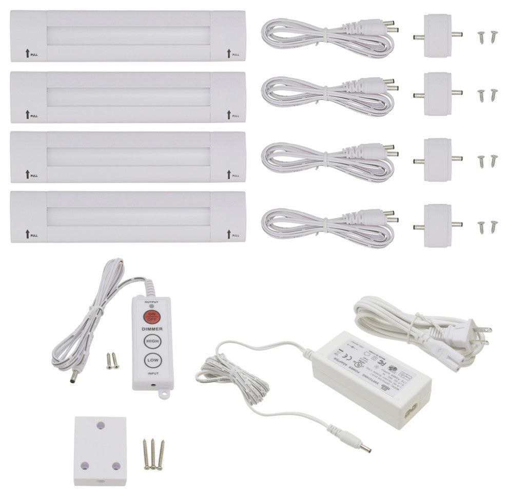 Lightkiwi Lilium 6" Cool White LED Under Cabinet Lighting Standard Kit