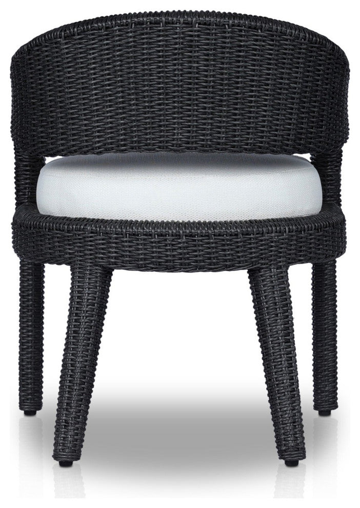 Hawkins Outdoor Dining Chair Vintage Coal, Faye Cream, Matte Taupe