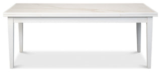 Rectangular White Extension Dining Table Seats 10 People