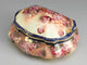 Estepp Ceramic Grape Design Decorative Box, Burgundy/Cream/Blue/Gold