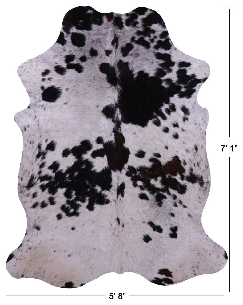 7' 1" X 5' 8" Natural Cowhide Rug C2403