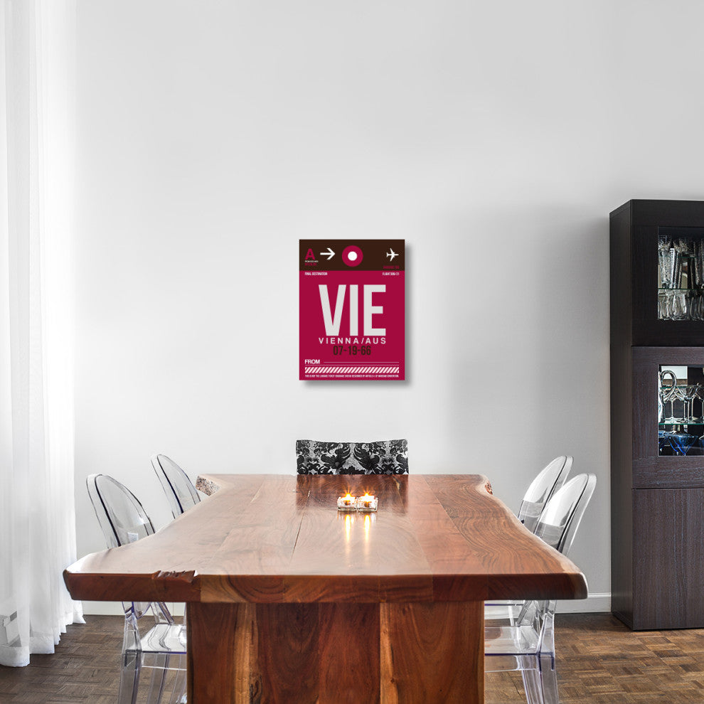 "VIE Vienna Luggage Tag 2" Fine Art Print