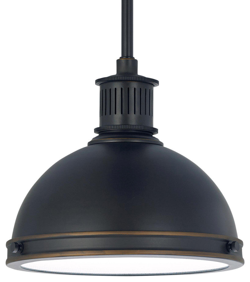 Generation Lighting 65085EN3 Pratt Street 10"W LED Mini Pendant - Autumn Bronze