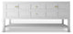 CastelloUSA Alicia 72" Freestanding Vanity, Base Only, White, Gold Handles