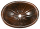 Premier Copper Products BSP2_LO19RSBDB Sunburst Self Rimming Copper Sink Package