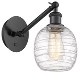 Innovations 317-1W-BK-G1013 1-Light Sconce, Matte Black