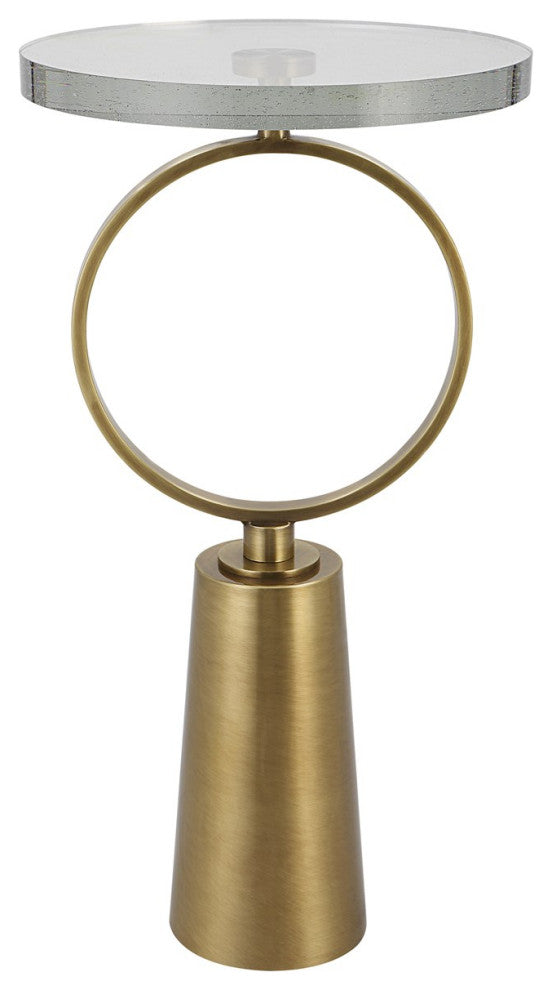 Uttermost Ringlet Brass Accent Table 25178
