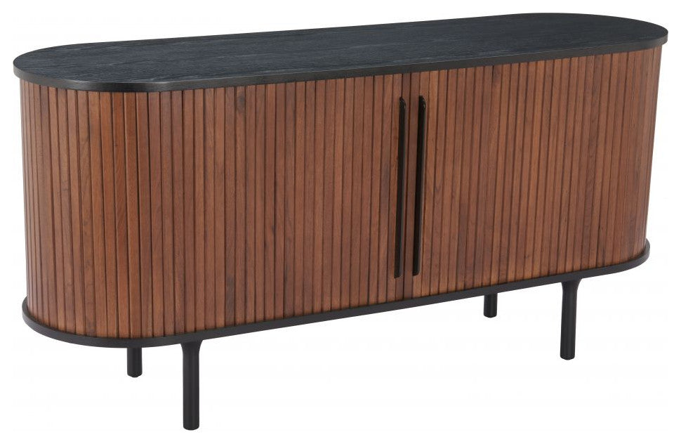 Koriana Sideboard, Black/Walnut